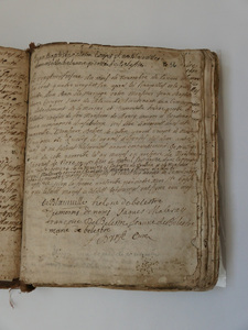 F. D'Urf&eacute; register, page 01