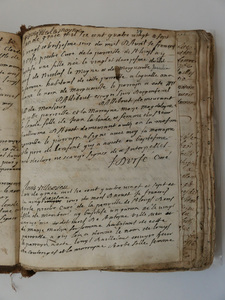 F. D'Urf&eacute; register, page 01