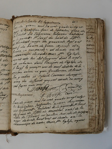 F. D'Urf&eacute; register, page 01